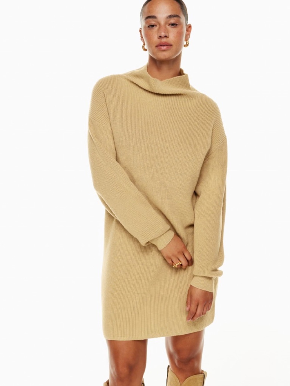Wilfred Montpellier Sweater Dress Cream | Size XXS Oversized fit up to M
